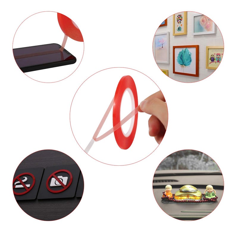 Kaisiking Double Sided Adhesive Tape 5mm / 10mm x 25M Heat Resistant High Adhesion Transparent Acrylic Tape, LCD Screen Repair Sticker for Cell Phone Touch Screen Repair - Image 4